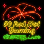 50 Red Hot Burning Clover Link™ slot by Greentube
